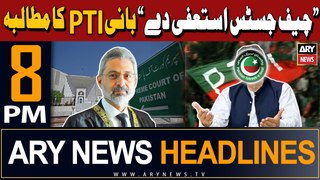 ARY News 8 PM Headlines | 20th April 2024 | PTI Chief Big Demands