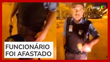 Vigilante é flagrado ameaçando e agredindo entregador no DF: 'Vai tomar um tiro'