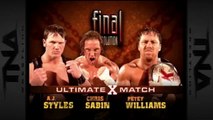 TNA Final Resolution 2005 - AJ Styles vs Petey Williams vs Chris Sabin (Ultimate X Match, TNA X Division Championship)