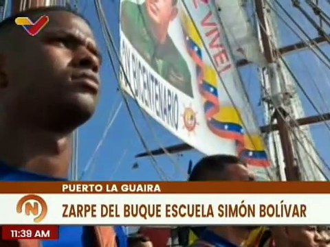 Vpdte. Sectorial Vladímir Padrino lidera el Zarpe del Buque Escuela Simón Bolívar en el edo La Guaira