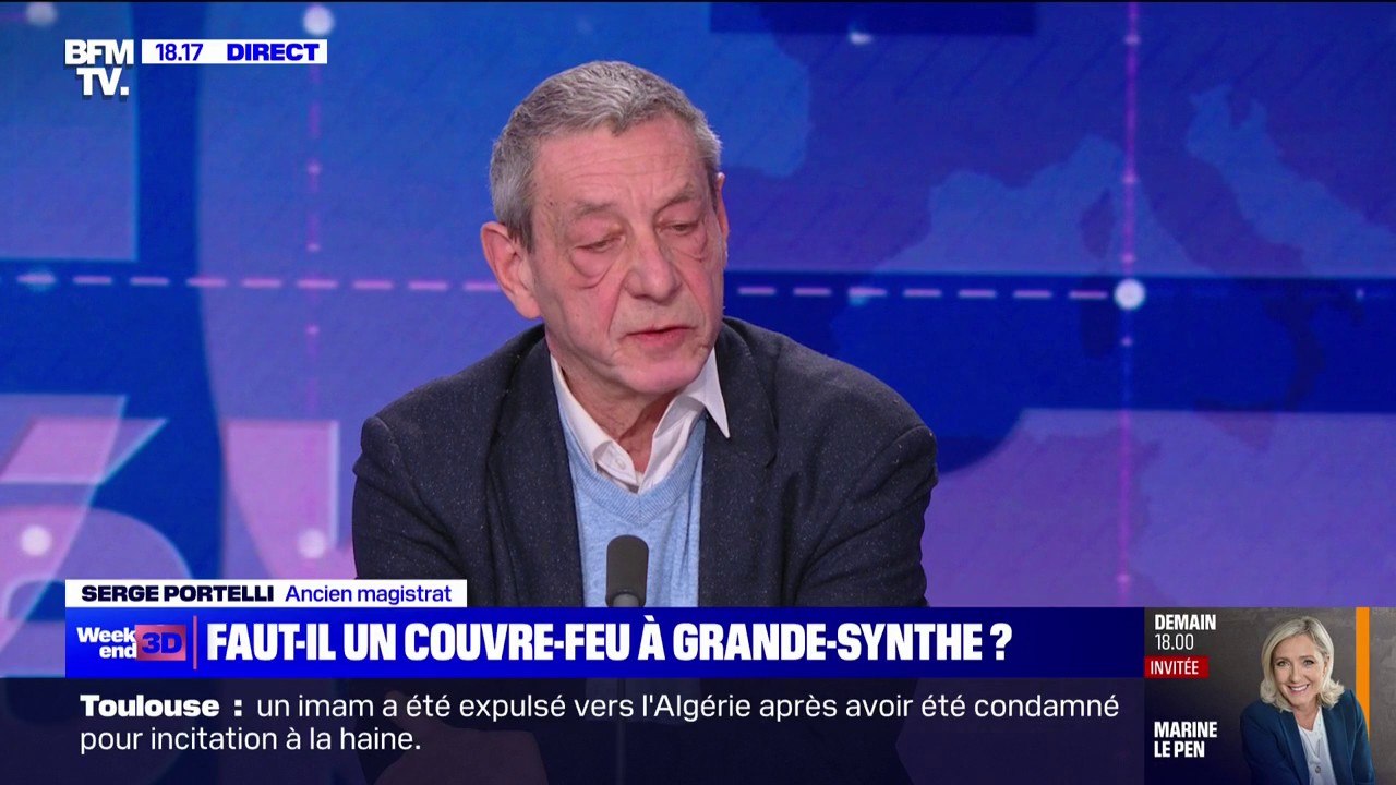 Serge Portelli (ancien magistrat) sur la violence chez les jeunes: "À peu près tous les 6 ou 7 jours, vous avez un mineur qui commet un meurtre ou des coups mortels"