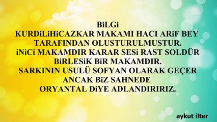 66 BPM Unuturum Diye Yorma Kendini Unutamazsın Makam KürdiliHicazkar Minör Bestecisi Selçuk Tekay