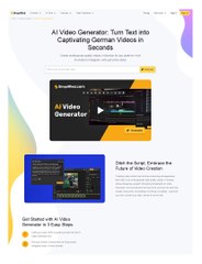 Efficient AI German Video Generator for Engaging Content | Simplified