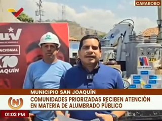 Carabobo | Comunidades son dotados con materia de alumbrado para optimizar servicios eléctricos