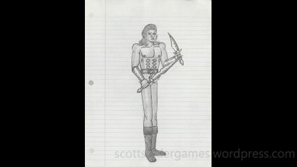 Barbarian Pencil Sketch Video #81 (04-20-2024)