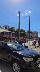 Incêndio em loja de motos em Joinville