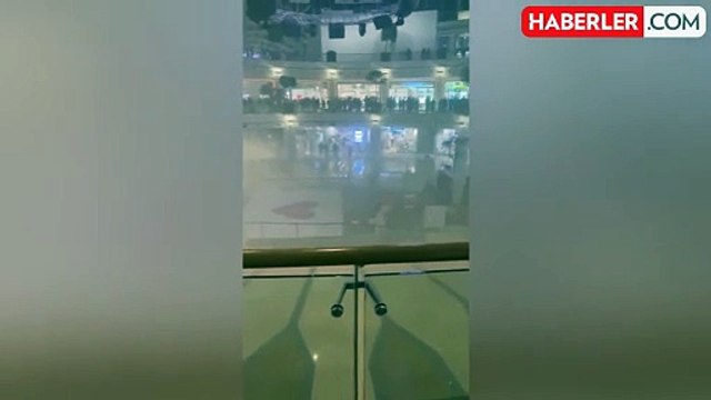 İstinye'de alışveriş merkezinin otoparkında yangın çıktı