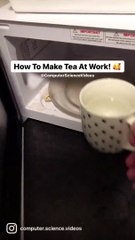 How to Make Microwave Tea At Work - 25 Second Tutorial #Shorts #TikTok #Trending