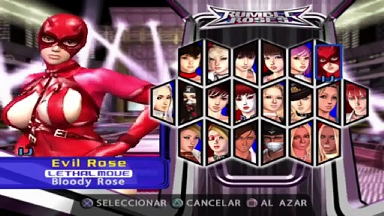 Rumble Roses PS2 Español Entrevista a Evil Rose- RDJ ANDA #waifu #waifus #retrogame