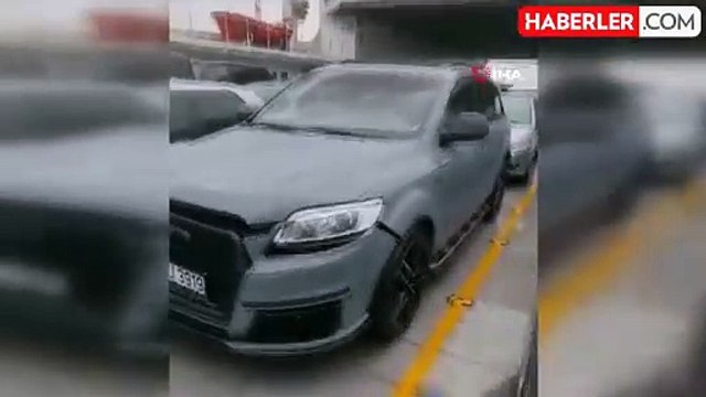 Marmara Denizi'nde korku dolu anlar! Feribot fırtınanın ortasında kaldı, dev dalgalar araçları hurdaya çevirdi