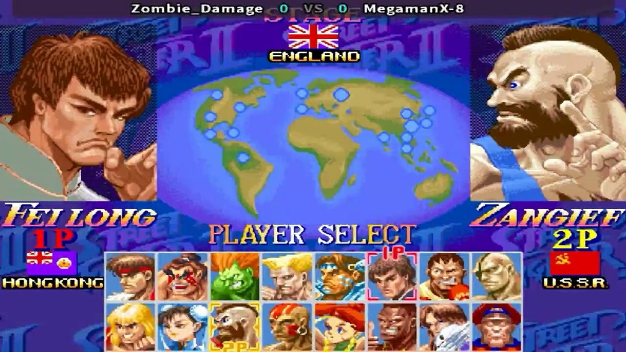 Super Street Fighter II X - Zombie_Damage vs MegamanX-8