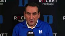 Coach K on Duke's schedule