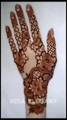 Very Beautiful Back Hand Mehndi Design _ Henna Designs by Rida Elegant