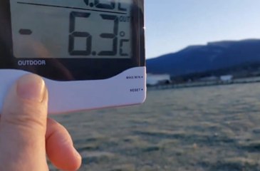 Heladas sin tregua. Duruelo (Soria), a -6 grados
