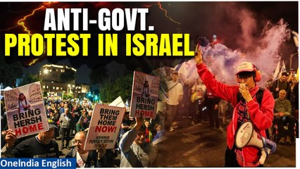 Download Video: Israel-Hamas War: Thousands Protest Against PM Benjamin Netanyahu in Tel Aviv | Oneindia News