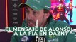 El mensaje de Alonso a la FIA tras la carrera en China