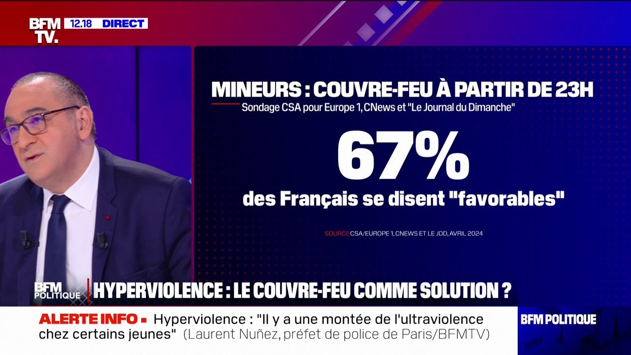 "Cette mesure de couvre-feu peut avoir du sens au cas par cas": Laurent Nuñez sur l'idée d'un couvre-feu après 23h pour les mineurs