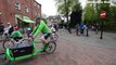 Cyclists gather for the Kidical Mass Bike Ride around Shrewsbury.