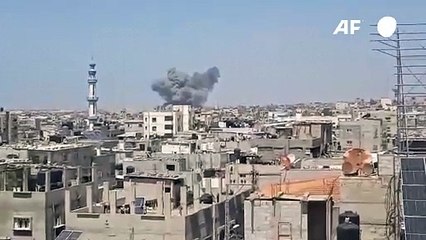 أعمدة دخانية فوق رفح