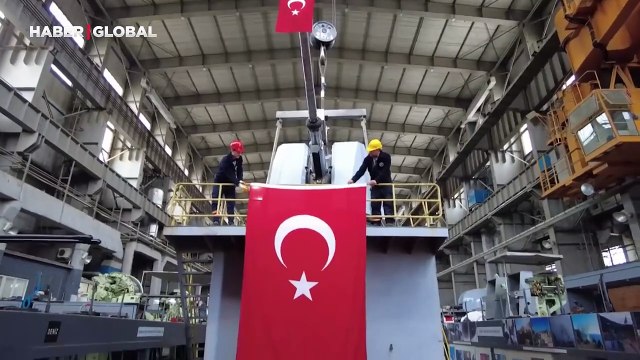 İlk milli deniz topu, liman ve deniz testlerine hazır hale getirildi