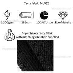 Extra heavy weight 1000gsm cotton Terry Fabric