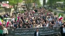 Teheran, manifestazione per la Palestina