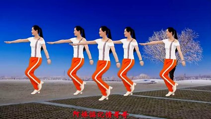 The popular 32-step aerobics "Singing Love Songs Under the Peach Blossom Tree" has a beautiful melody and beautiful movements with commentary!
