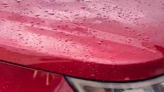 Hail Storm Dents Numerous Vehicles in Iowa Parking Lot