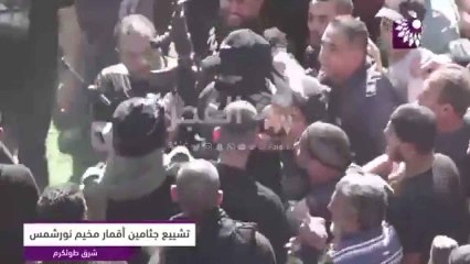 El comandante de la Yihad Islámica Palestina, Abu Shuja, supuestamente asesinado por las FDI, acude a un funeral.