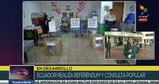 Ecuatorianos acuden a la Consulta Popular y Referéndum