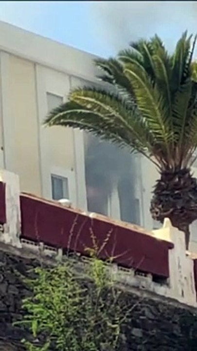 Incendio en el edificio Flex de Las Palmas de Gran Canaria