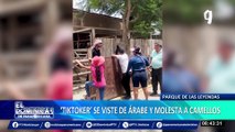 Así reaccionó un padre de familia tras romper la luna de la zona de los leones en Parque de las Leyendas