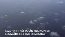 Lezuhant két japán helikopter, legalább egy ember meghalt