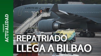 Llegada a Bilbao del avión militar con el repatriado español enfermo desde Tailandia