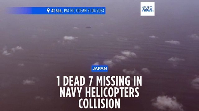 One dead and seven missing following Japanese navy helicopter crash in Pacific Ocean