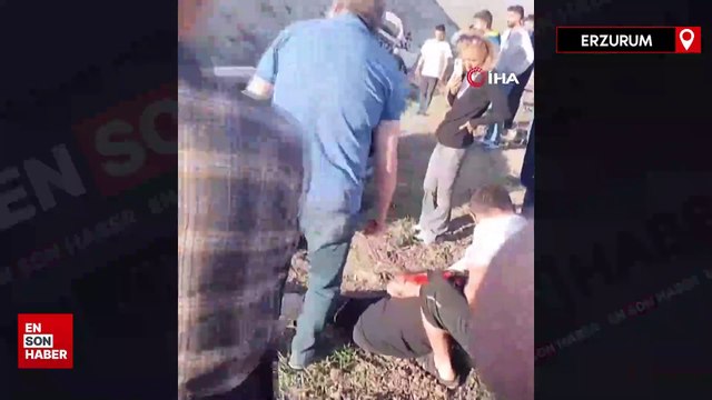 Erzurum'da pikap ile otomobil kafa kafaya çarpıştı