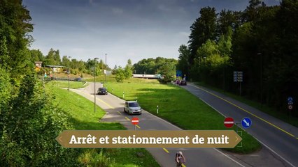 Règles et signalisation, Arrêt et stationnement de nuit