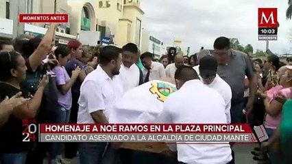 Realizan homenaje a Noé Ramos, candidato asesinado en El Mante, Tamaulipas
