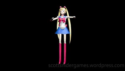 Sailor Moon: 3D Model Animation #1 (04-21-2024)