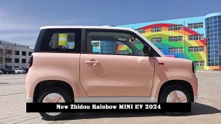 205 Km Range , 7 Different Colors , Introduced on April 18 , New Zhidou Rainbow MINI EV 2024