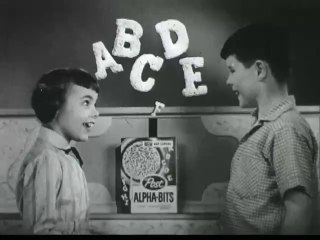 1950s Alpha Bits TV commercial - with organ grinder