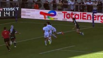 TOP 14 - Essai de Anthony BOUTHIER (MHR) - Section Paloise - Montpellier Hérault Rugby