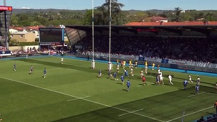 TOP 14 - Essai de Baptiste DELAPORTE (CO) - Castres Olympique - Stade Rochelais