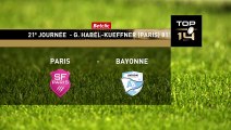 TOP 14 - Essai de Giovanni HABEL-KUFFNER (SFP) - Stade Français Paris - Aviron Bayonnais