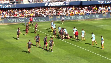 TOP 14 - Essai de Monty IOANE (LOU) - USA Perpignan - LOU Rugby