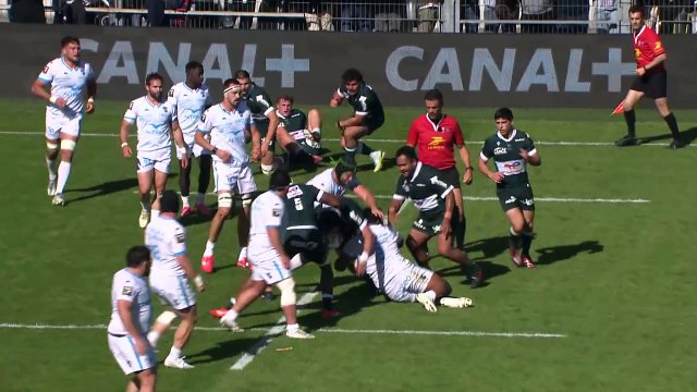 TOP 14 - Essai de Nathan DECRON (SP) - Section Paloise - Montpellier Hérault Rugby