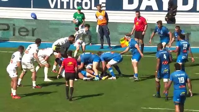 TOP 14 - Essai de Nathanael HULLEU (CO) - Castres Olympique - Stade Rochelais