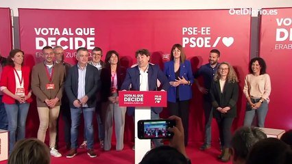 Andueza, tras los resultados: "Mañana nos tocará decidir y lo vamos a hacer con responsabilidad"