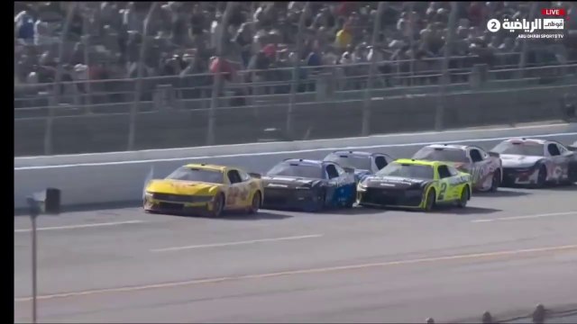 NASCAR Cup Series 2024 Talladega Geico 500 Buescher Crazy Pass Between Logano Cindric