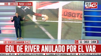 ¿Entró o no entró?: polémica por el gol de River anulado por el VAR